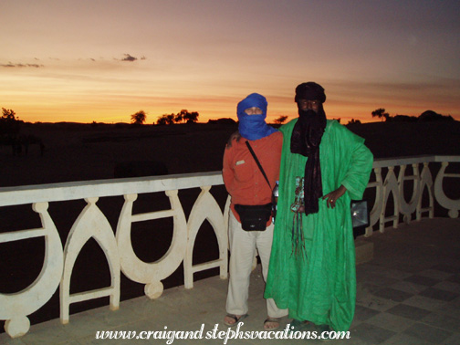 Craig and a Tuareg friend, Flame of Peace