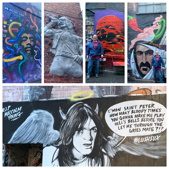 AC/DC Lane: Rock and roll street art
