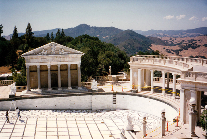 Drained swimming pool, Hearst Castle