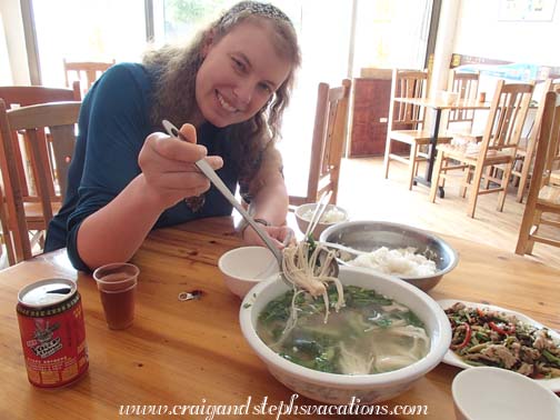 Lunch in Rongjiang: Look who is enjoying mushrooms!