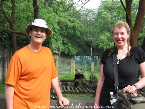 Craig, Sishun, and Steph at the Chongqing Zoo