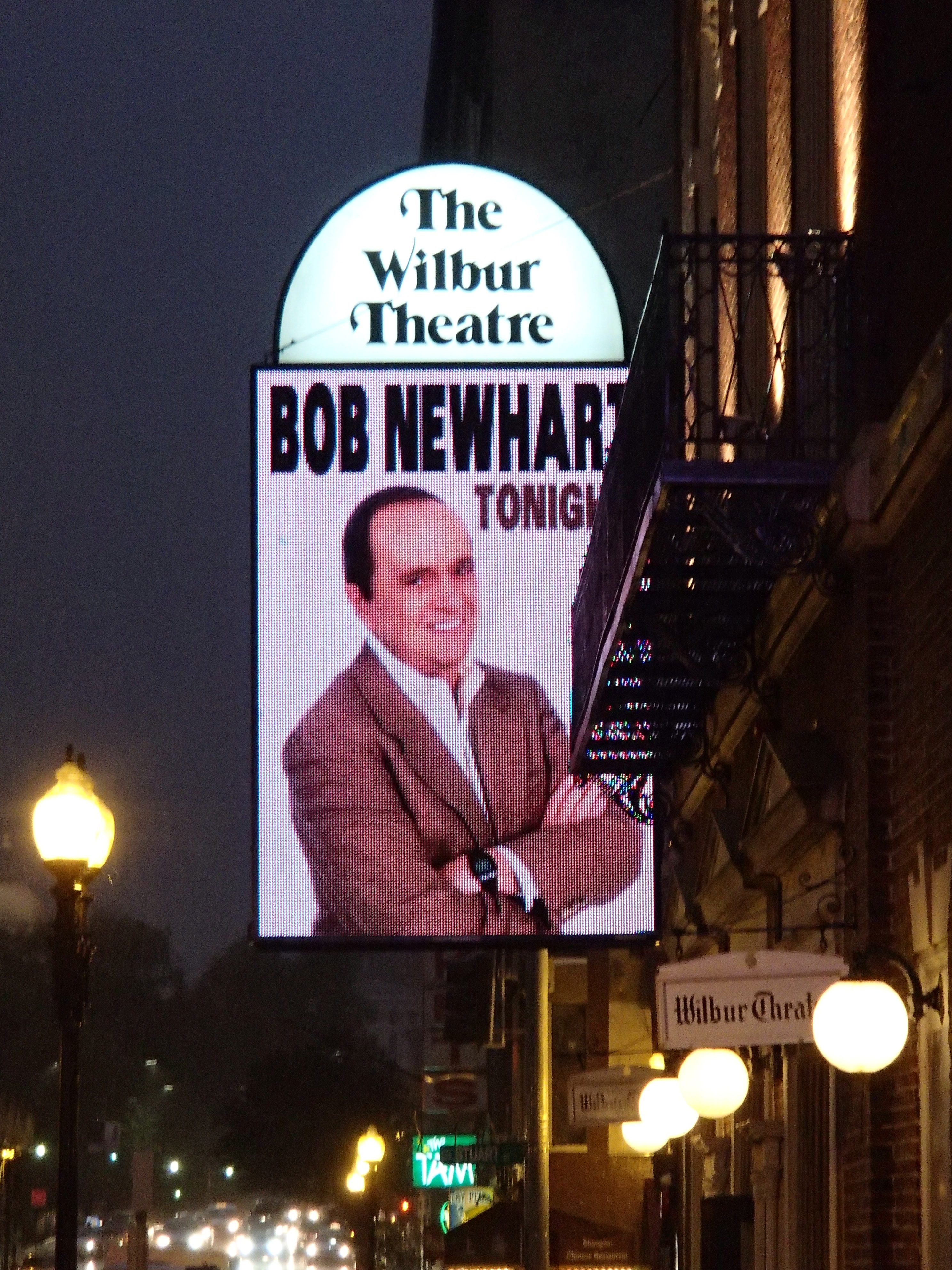 Bob Newhart Wilbur Theatre 10/6/2012