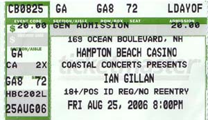 Ian Gillan  Casino Ballroom   8/25/06