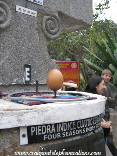 Craig balanced an egg on the head of a nail, Museo Inti Ñan