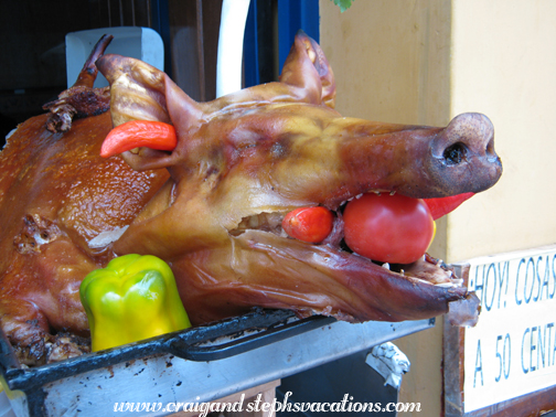 Pork at the Otavalo Saturday Market
