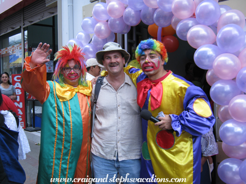 Bunch of clowns at the Otavalo Saturday Market