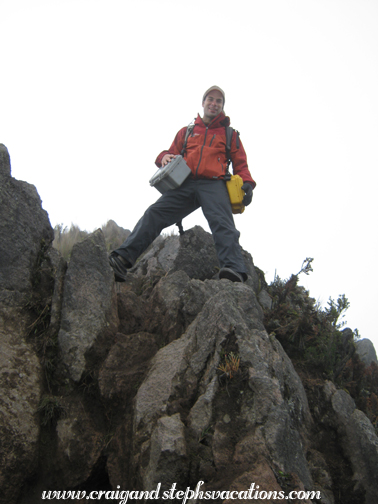 Felipe descends from the Fuya Fuya summit