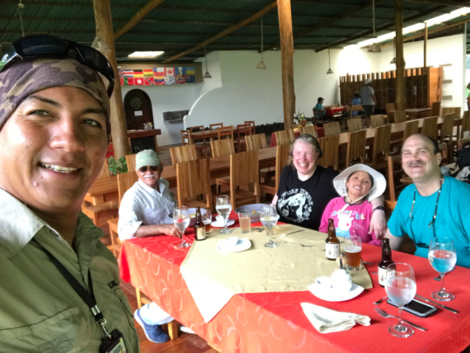 Fabo, Mukul, Steph, Sisa, and Craig enjoying lunch at El Chato