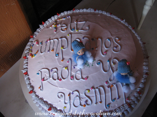 Yasmin and Paola's birthday cake