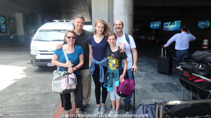 Arrival in Guatemala City: Jenn, Kevin, Julia, Meghan, and Craig