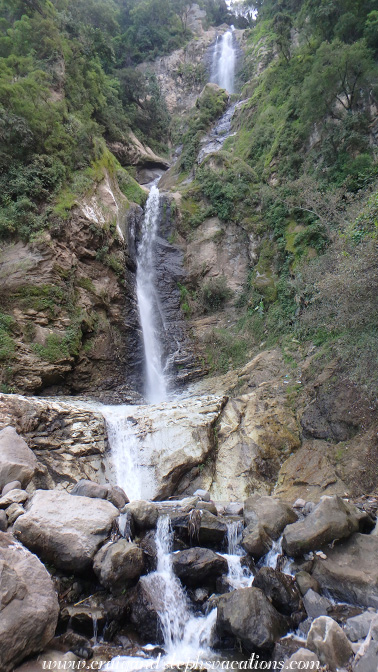Roadside waterfall approaching Panajachel