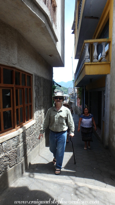 Walking through the alleyways of Santiago Atitlan