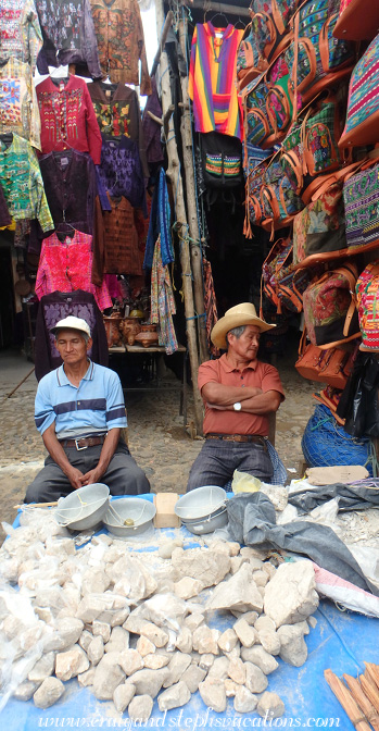 Men selling lime in the market