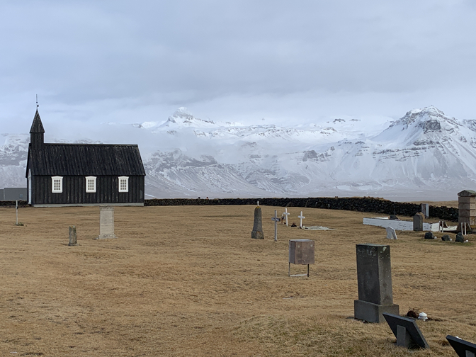 Black Church and Graveyard at Buðir