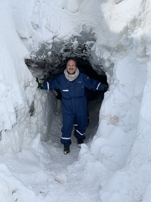 Langjökull Ice Cave Entrance