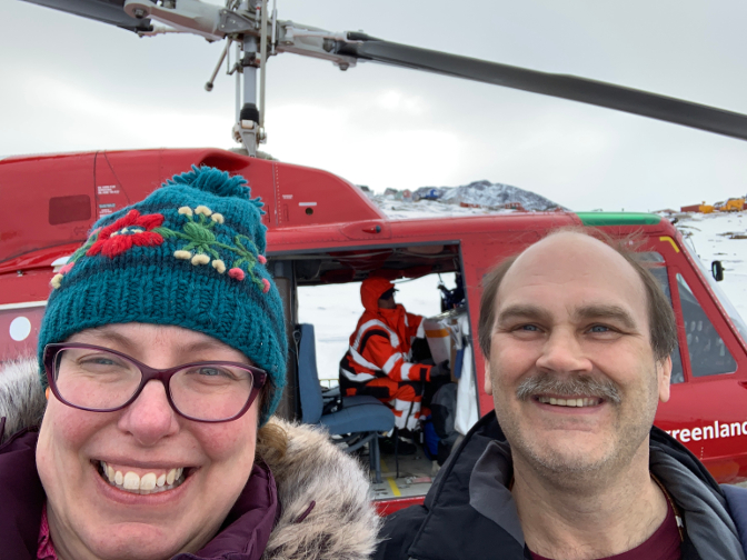 Arrival at the Tasiilaq Heliport
