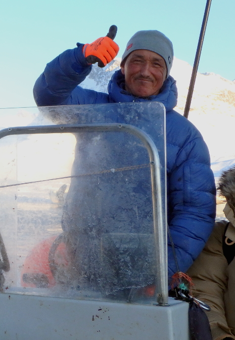 Mikael on the seal hunt in Tinit