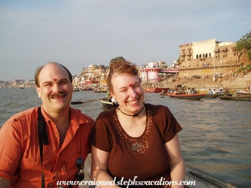 Craig and Steph on the Ganges