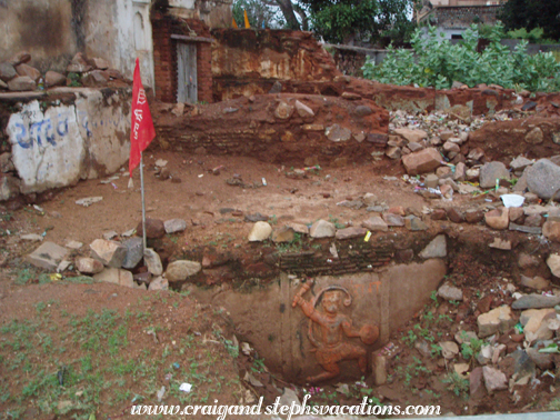 Unearthed Hanuman temple