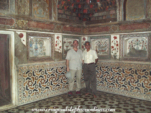Craig and Mukul at Itimad-ud-Duala (Baby Taj)