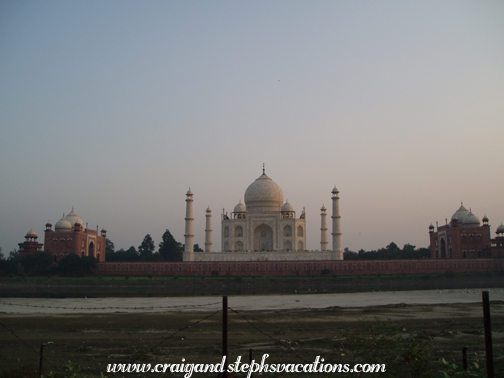 Taj Mahal viewed from Mahtab-Bagh (Moonlight Gardens)