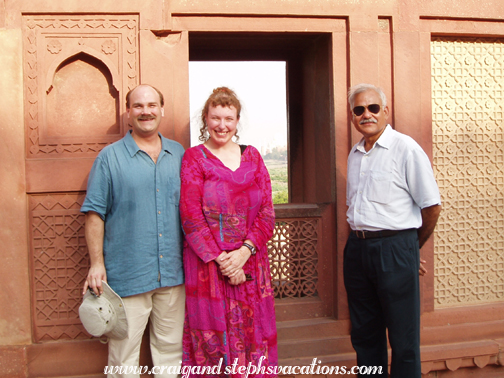 Craig, Steph, & Mukul, Agra Fort