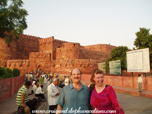 Leaving Agra Fort