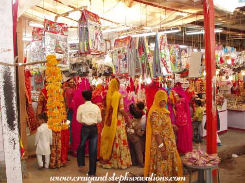 Shopping for offerings at Ram Deora