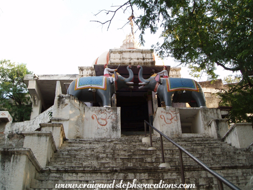 Entrance to Anjaneshwar Mahedeva, 9th century cave temple