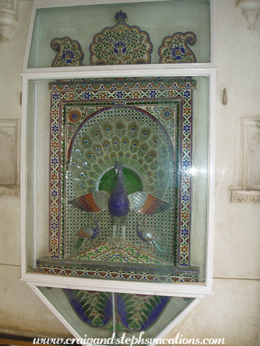 Peacock mosaic, Udaipur City Palace