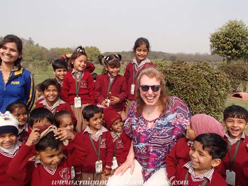 Preschool field trip at the Mehtab-Bagh