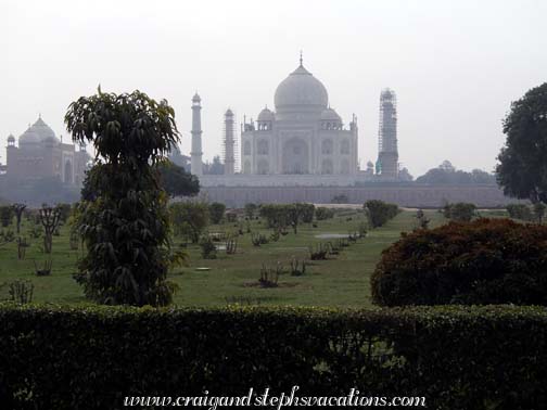 Taj Mahal viewed from the Mehtab-Bagh