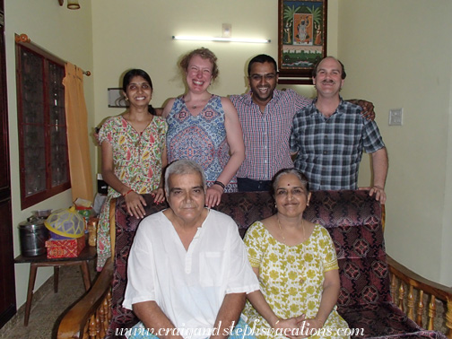 Shalini, Steph, Mitesh, Craig, and Jaya and her husband