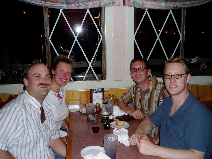 Dinner at Stromberg's in Salem - Craig, Steph, Tyson, Dan