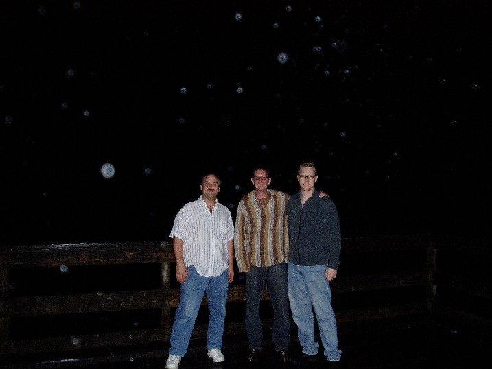 Craig, Tyson, and Dan on the pier at Salem Willows