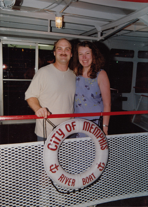 Craig and Steph on a Mississippi River cruise