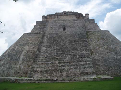 Uxmal - Pyramid of the Magician, Back