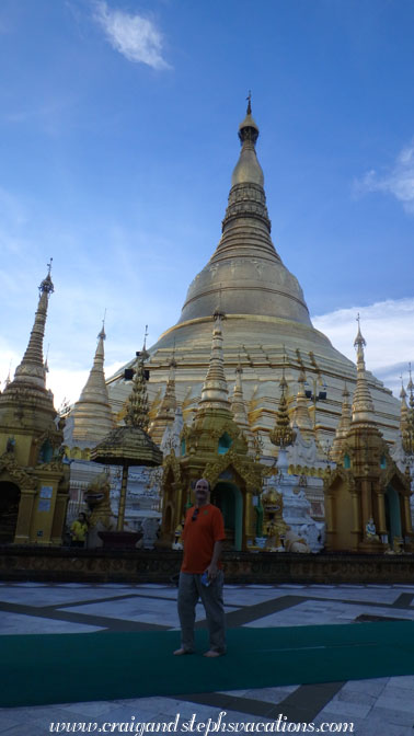Craig at Shwedagon Pagoda