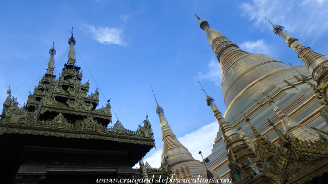 Zayat and Shwedagon stupa