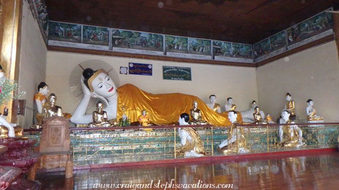 Reclining Buddha statue, Shwedagon