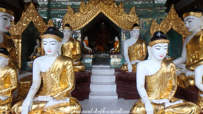 Buddha statues, Shwedagon
