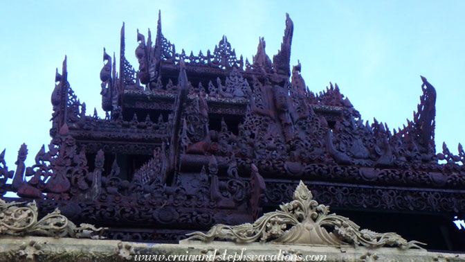 Teak carvings, Shwedagon Pagoda