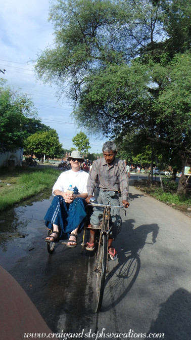 Trishaw ride through Mandalay