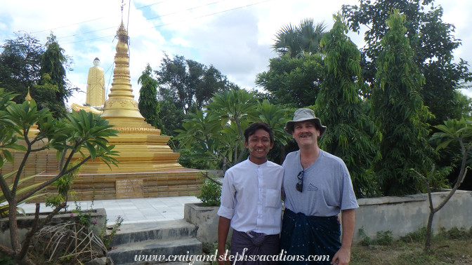 Craig and his buddy, bus attendant Mg Han Tha Rai Tun