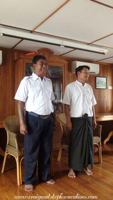 Captain and Purser of the RV Zawgi Pandaw