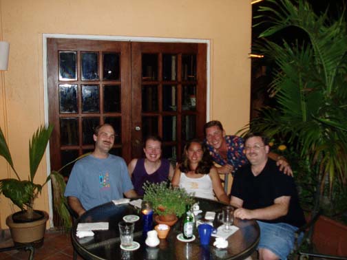 Dinner at INDiGO: Craig, Steph, Tiffany, Marty, Steve