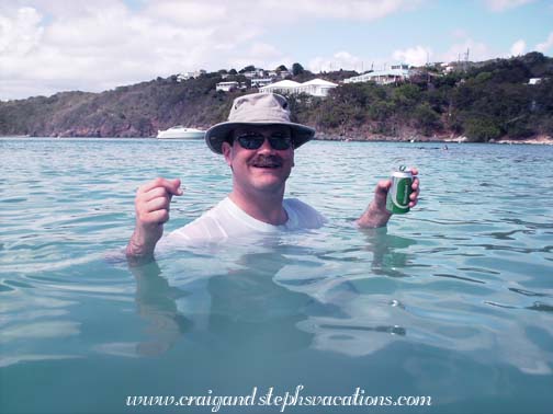 Craig swimming at Secret Harbour