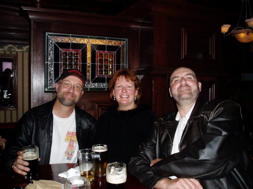 Pre-Concert Raindogs meet-up at Doolin's: Dave, Cathie and Phil