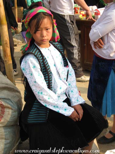 Young girl at Dong Van Market