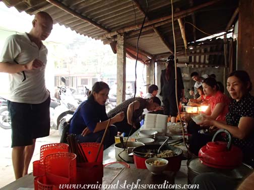 Breakfast at a food stall